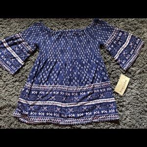 Rewind off the shoulder top